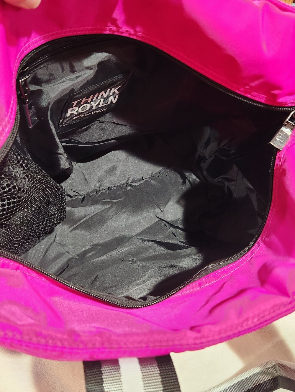 Think Royln Junior Wingman Fuchsia Color Tote, NWOT - Picture 12 of 13